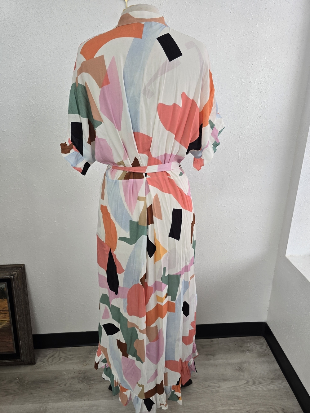 Anthropologie Corey Lynn Calter Anthropologie Soho Abstract Shirtdress Large - Picture 8 of 10